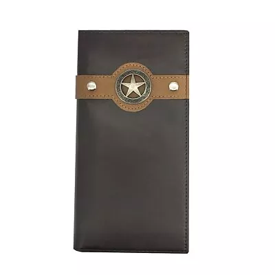 RFID Blocking Mens Western Cowboy Wallet Genuine Leather Long Bifold Wallet S... • $37.98