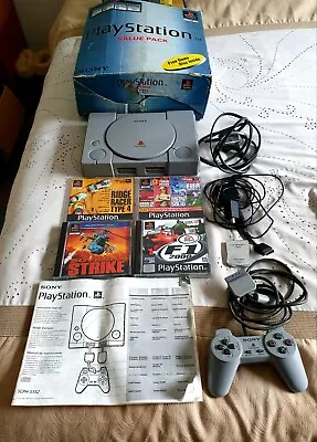 Sony Playstation 1 Console With 2 Games • £20