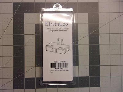 ETwinCoo 3 Way Flat Wall Outlet Extender AC Adapter • $9.99