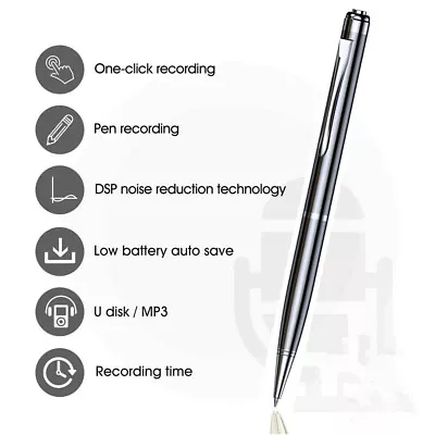 Professional Recording Pen Audio Voice Recorder Dictaphone Digital Sound Record • $17.99