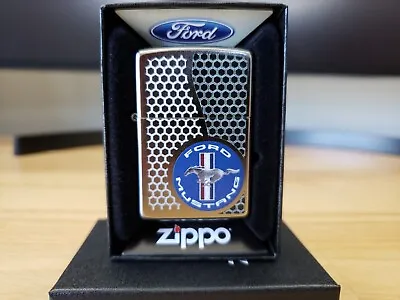 Zippo 207 Street Chrome Lighter Ford Mustang Apr 2018 • $29.95