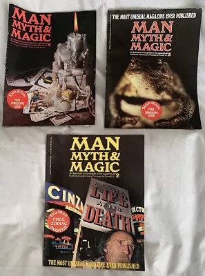 MAN MYTH & MAGIC Vintage Magazine Bundle Volumes 2 3 & 4 ~ Supernatural Zodiac • £9.50