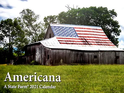 $19.99 • Buy STATE FARM 2021 Wall Calendar AMERICANA Barns Horse Flags Coca Cola PHOTOGRAPHS 