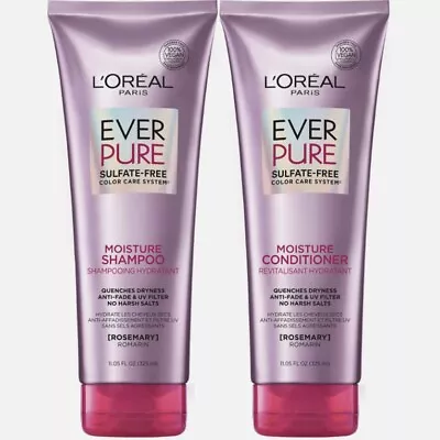 L’Oreal - EverPure Sulfate Free Moisture Shampoo And Conditioner (Rosemary) • $18