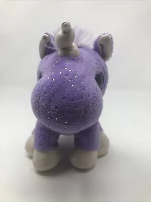 Aurora Plush Purple Unicorn Soft Toy Teddy Collectible Big Eye 19cm • £4.50