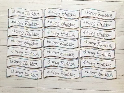 £2.25 • Buy 21 Happy Birthday Card Making Banners Scrapbooking Embellishments Craft Toppers