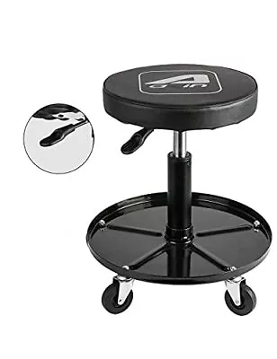 Lt2a Heavyduty Adjustable Mechanic's Roller Seat Adjustable Rolling Stool With W • $51.39