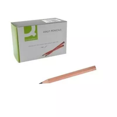 £1.99 • Buy Q-Connect HB HALF PENCILS School GOLF Mini Pencil Wood Small POCKET SIZE Hexagon