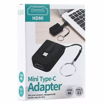 USB 3.1 Type-C To HDMI Adapter Compact Portable For Samsung Apple Oppo Huawei • $19.95