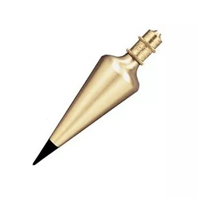 General Tools Solid 12 Ounce Brass Plumb Bob - 800-12 New In Box  • £9.73