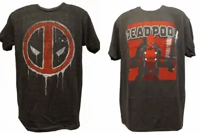 New Deadpool Marvel Adult Mens Sizes S-M-L-XL-2XL Gray Licensed Soft Shirt $22 • $8.85