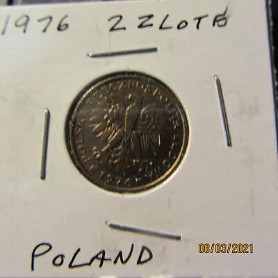  1976  Poland 2 Zolte Coin  HALF PRICE SHIPPING • $0.99