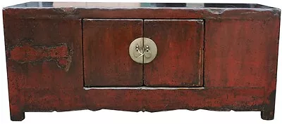 $1980 • Buy Chinese Antique Furniture - Antique Red Low Sideboard/TV Unit  (19-070)