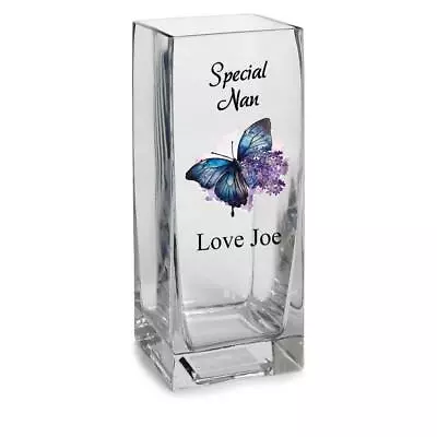 Personalised Special Nan Flower Vase Gift Present With Butterfly GV-20 • £19.99