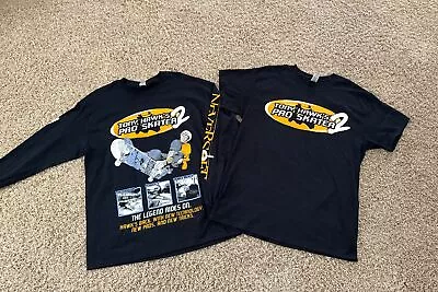 Tony Hawk’s Pro Skater 2 Video Game And Soundtrack T-Shirts (Large) Vintage/Rare • $85