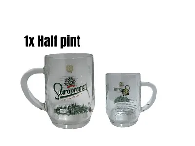 Single 1x Staropramen Beer Half Pint Glass Nucleated Tankard Brand New  • £5.99