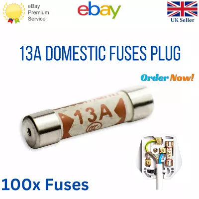 3A 5A 10A 13A Fuse Domestic Cartridge Plug Household Mains 3 5 10 13 Amp Fuses • £1.99