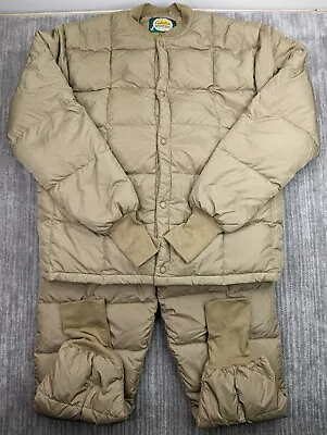 Men’s Cabela’s Premier Northern Goose Down Puffer Outfit Jacket Pants Size XL T • $215.96