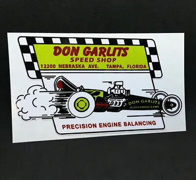 DON GARLITS SPEED SHOP DECAL Vintage Style Vinyl STICKER Hot Rod Car Racing • $4.69