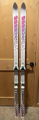 K2 UVO Unlimited White 185 Cm Skis Salomon 857 Bindings Vintage 90s Made In USA • $79.99