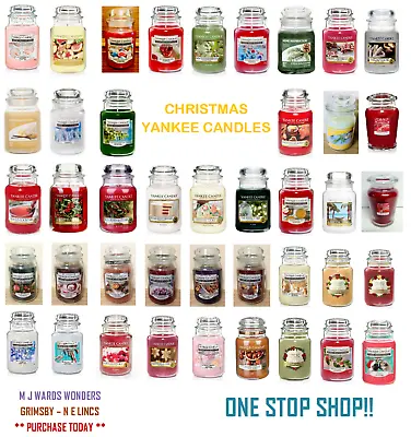 Yankee Candles - CHRISTMAS SCENTS - Medium/Large Jar - Up To 150 Hour Burn Time • £21.99