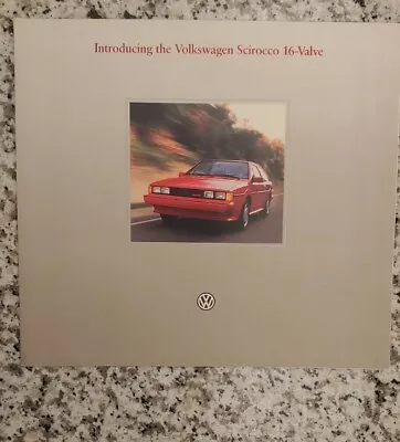 VW Scirocco 16 Valve Brochure • $13.50