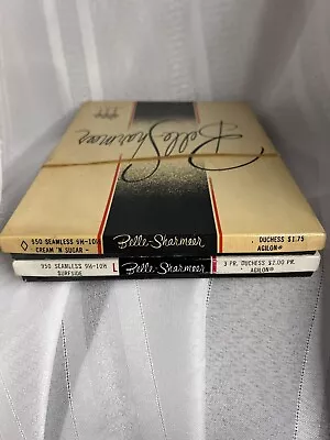 5 Pair Vintage Boxed Belle Sharmeer Stockings 9 1/2 Duchess • $9.99