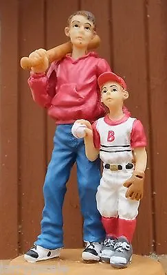 Father & Son Baseball Miniature Figure For Your Model Train / Modeling Dioramas • $10.95