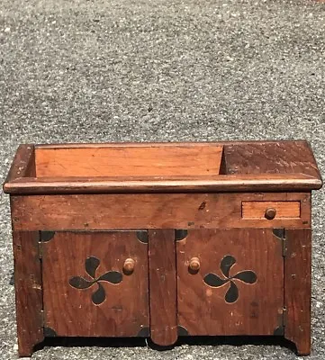 Rare C1860 Salesman Sample Miniature Pennsylvania Pine Dry Sink. Ebonized Inlay • $562.50