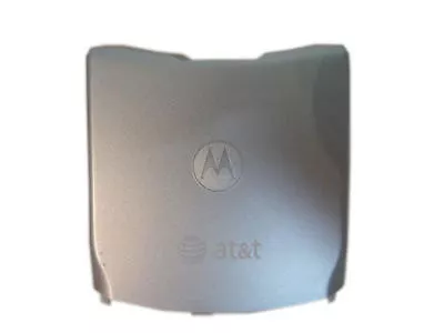 New Motorola Razr V3 Battery Door Back Cover Silver At&t  • $6.92