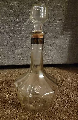 Jack Daniels Riverboat Captain Bottle Old No 7 Empty Glass Decanter • £57.84