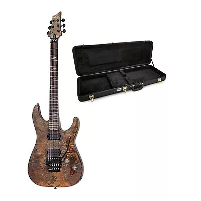 Schecter Omen Elite 6 FR Electric Guitar Black Charcoal With Hard Shell Case • $609