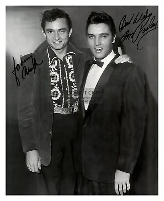 Johhny Cash & Elvis Presley Autographed Signed 8x10 Photo • $8.49