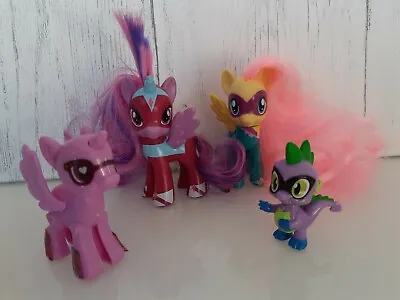 My Little Pony Power Pony X 4 Small Figures Twilight Sparkle Fluttershy Spike • £8