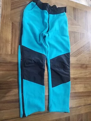 Moonstone Fleece Thermal Pants Full Side Zip Sz XL Blue Black Snow Winter • $34.99