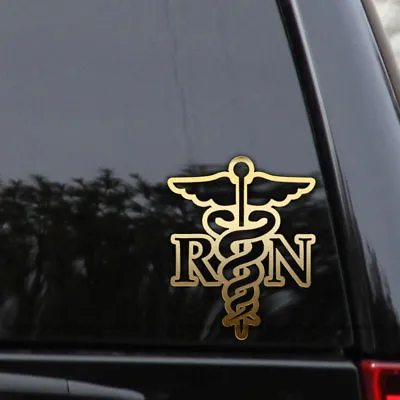 RN Registered Nurse Decal Sticker Caduceus EMT LPN Car Truck Window Laptop   • $8.95