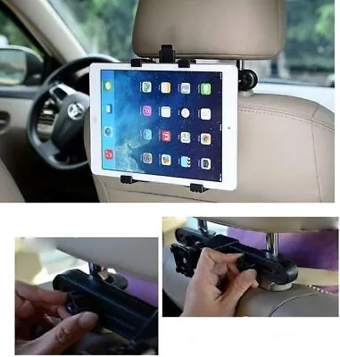 Car Back Seat Headrest Holder Mount Cradle For IPad Tablet Samsung 7 To 11-Inchs • £8.48