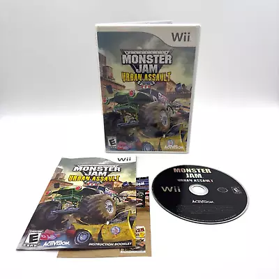 Monster Jam Urban Assault Nintendo Wii 2008 Activision CIB Booklet Car Racing • $5