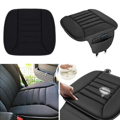 Car Front Seat Cushion Memory Foam Pad Office Chair Protector Mat Cover Non-Slip • £14.09