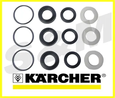 Genuine Karcher Seal Oring Repair Kit HDS 558 601 500 801B  Pump Pressure Seals • £39.99