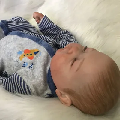 22  Realistic Reborn Baby Dolls Vinyl Silicone Lifelike Newborn Boy Doll Gift • £39.27