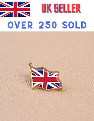 Union Jack Enamel Metal Pin Badge • £2.95