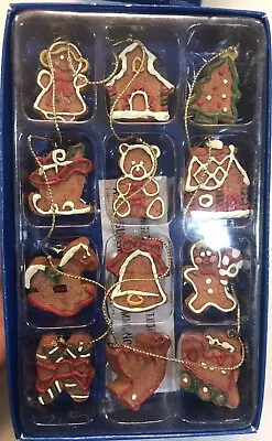 Miniature Christmas Tree Ornaments/garland - Gingerbread 35 In Long • $10