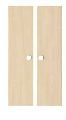 New Ikea Folja Pack Of 2 Wardrobe Doors In Birch White 60 X 128cm - 404.514.39 • £50