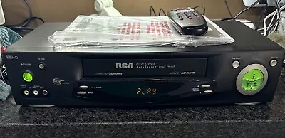 RCA VR706HF VHS 4 Head HiFi Stereo VCR Player W/ Remote And Manual. • $59