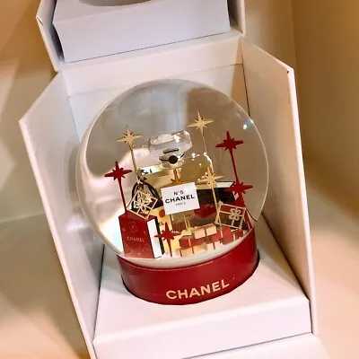 CHANEL N°5 Crystal Mini Snow Globe Dome Christmas New Gift Box 2023 • $512.88