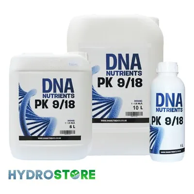 DNA Nutrients PK 9/18 1L/5L/10L HYDROPONICS Heavy Yields • £19.95