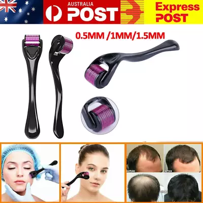 Derma Roller Beard Hair Regeneration Skin Care Growth 540 Titanium Micro Needle • $10.45