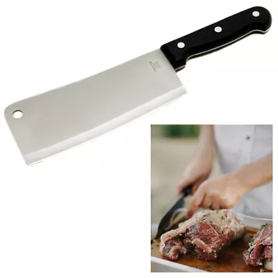 7  Meat Cleaver Chef Butcher Knife Stainless Steel Chopper Full Kitchen Home • $10.67