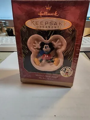 Hallmark Christmas Ornament Mickey's Snow Angel NEW 1997 Mickey & Co. Disney • $7.95